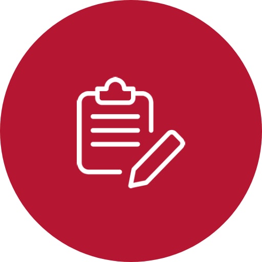 Abstract colorful geometric shapes on white background.